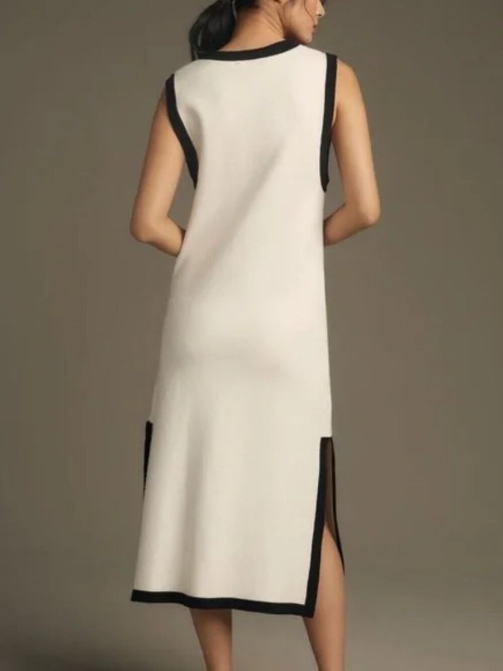 Nicole Knit Midi Dress with Tie - Picture 4 of 9